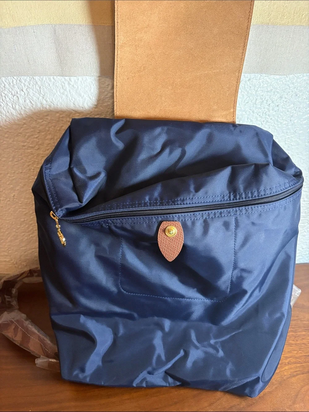 Longchamp Navy Le Pliage Classic Backpack NWT